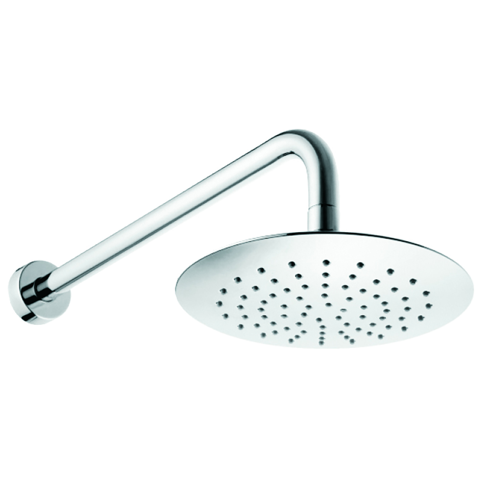 2095B Regadera de plato redonda de 20cm con brazo y chapetón VERMONT®