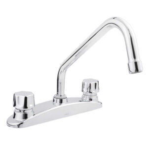 318QC Mezcladora de 8" para cocina con cubierta y manerales QUEEN