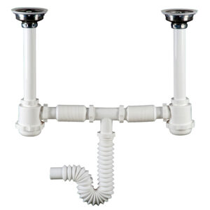 3735 Céspol flexible doble bote grande y contracanasta