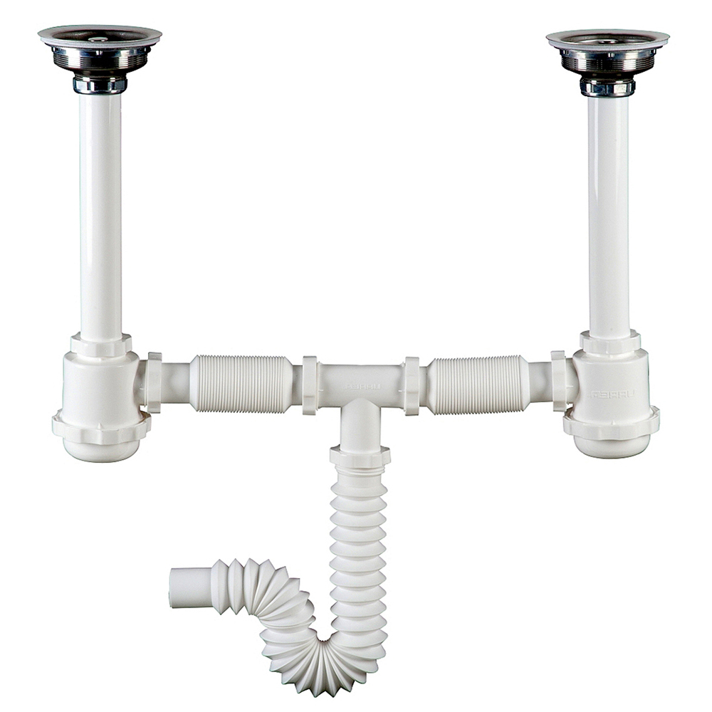 3735 Céspol flexible doble bote grande y contracanasta