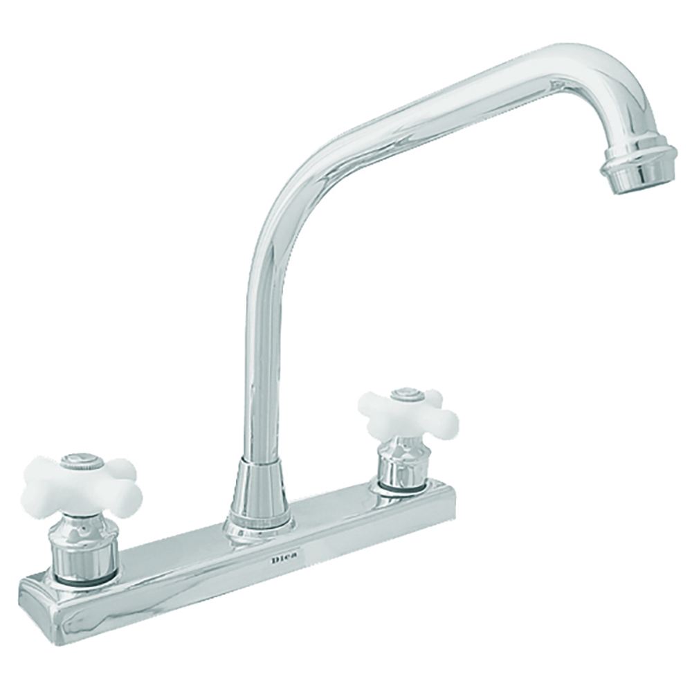 4322 Mezcladora 8" cuello alto para fregadero