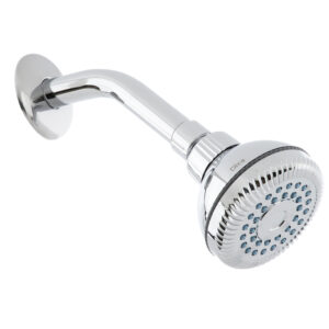 4507B Regadera ecológica 3" de cebolla con  brazo y chapetón