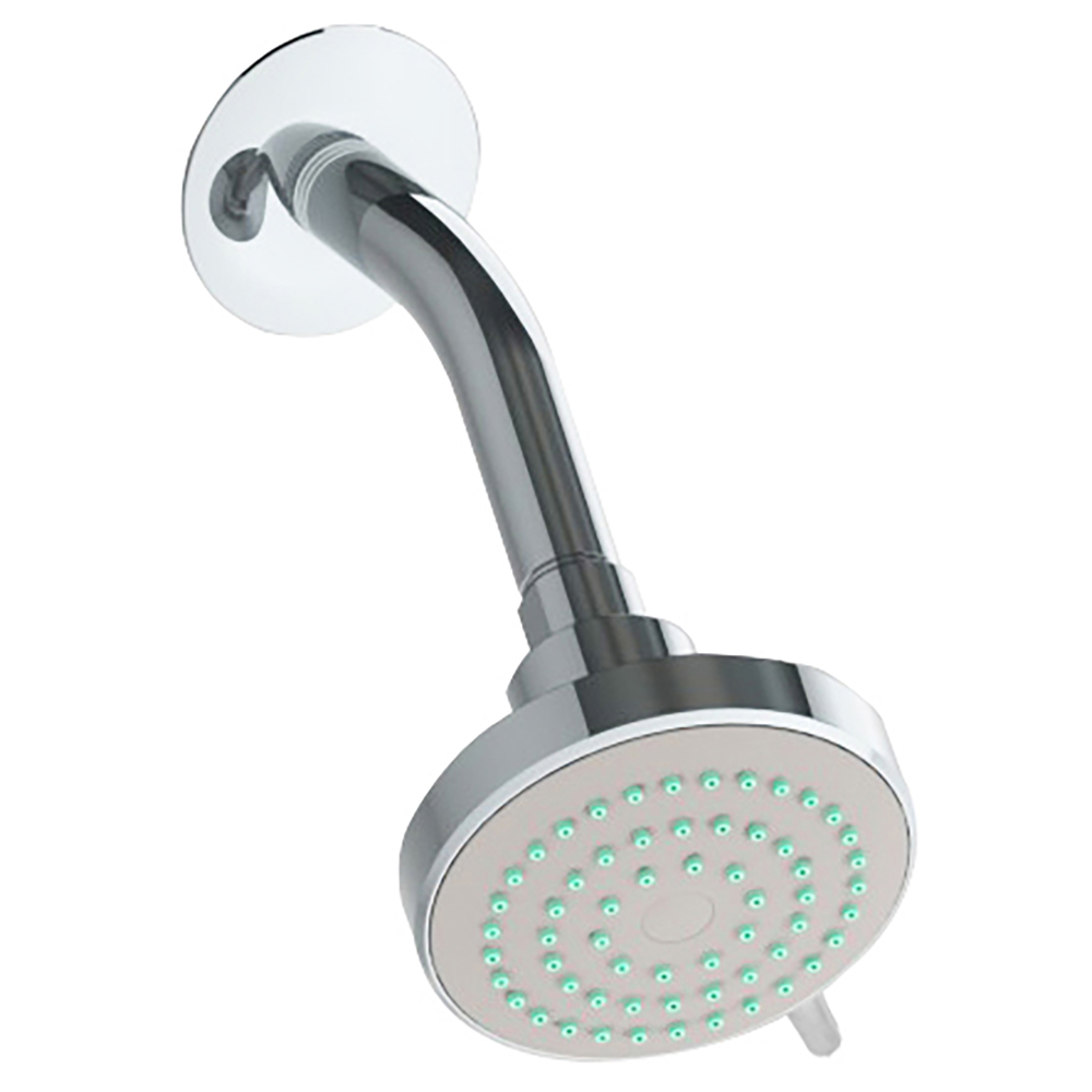 4529BL Regadera ecológica 3" de cebolla con funciones, brazo y chapetón
