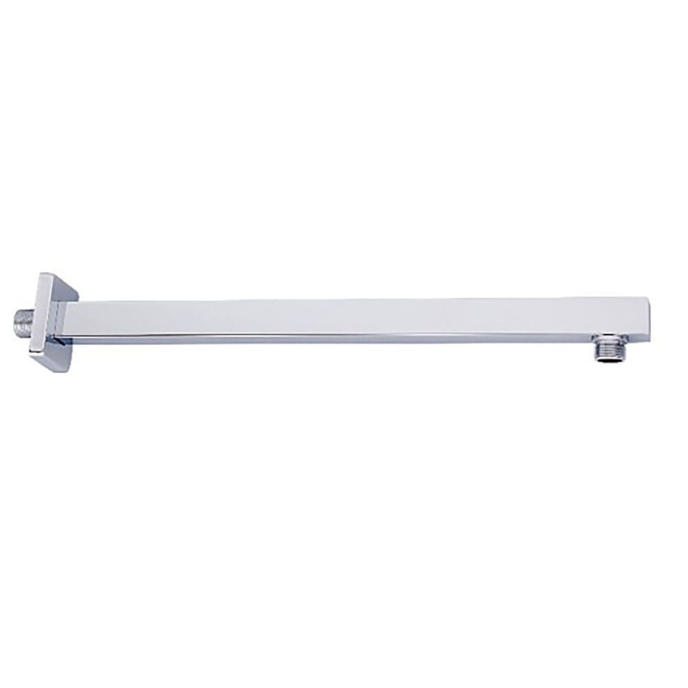 4550BRC Brazo cuadrado de 40 cm a pared con chapetón