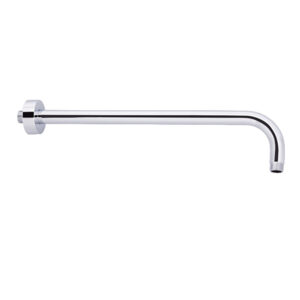 4550BRR Brazo redondo de 40 cm a pared con chapetón
