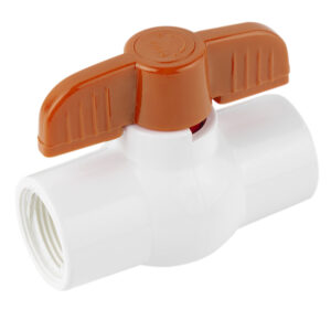 570.32 Válvula de esfera de PVC, roscable de 1 1/4"