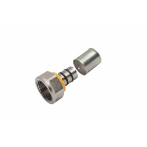 703DRGAS.1013 Conector reducción rosca hembra desmontable GAS de 3/8" x 1/2"