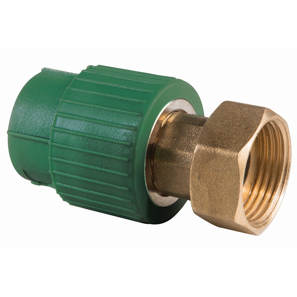 703TPP.2019 Conector recto con tuerca loca PPR de 1/2" x 3/4"