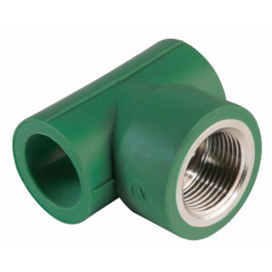 712PP.201320 Tee con rosca central hembra PPR de 1/2" x 1/2" x 1/2"