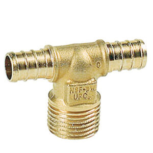 713TPEX.131313 Tee PEX / rosca macho / PEX de 1/2" x 1/2" x 1/2"