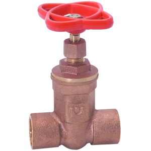 722.13 Válvula de compuerta soldable de bronce de 1/2"
