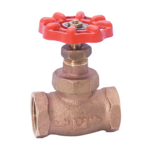 75T.19 Válvula de globo roscable de bronce con disco de teflón de 3/4"