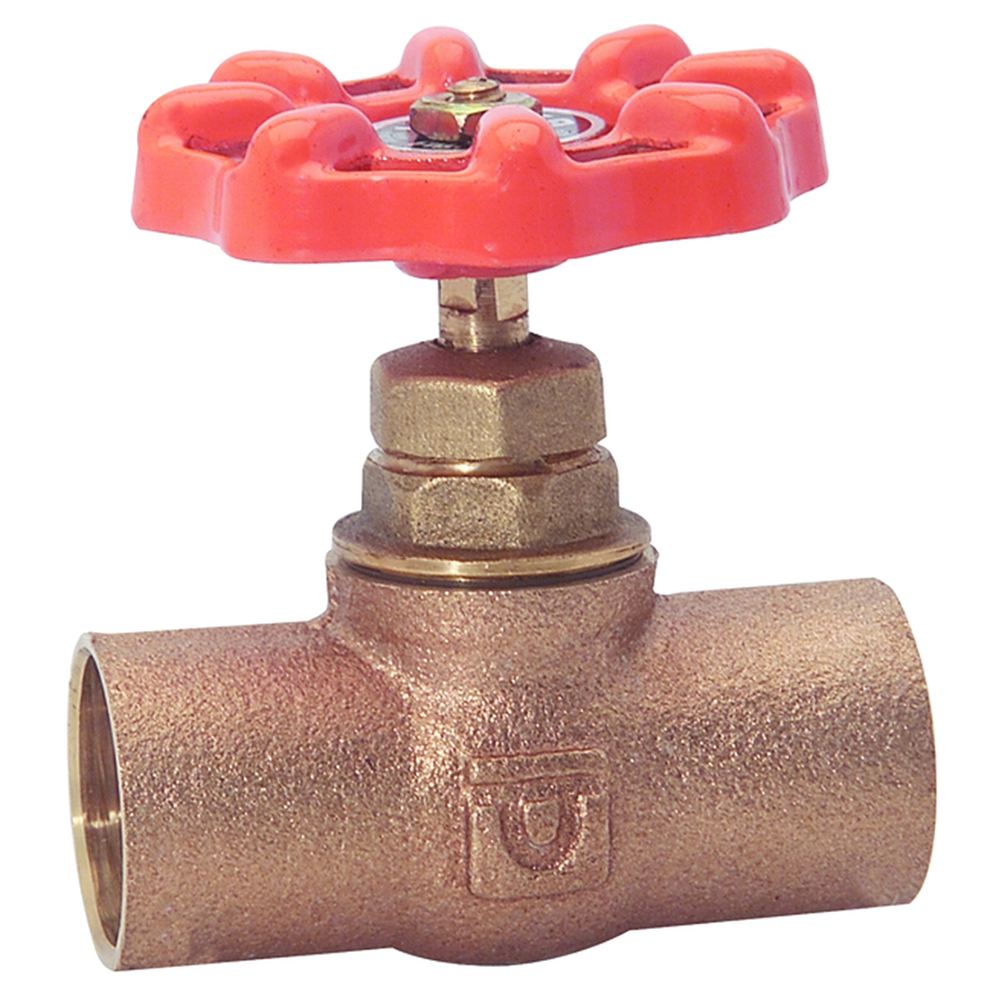 765.13 Válvula de globo soldable, compacta de bronce de 1/2"