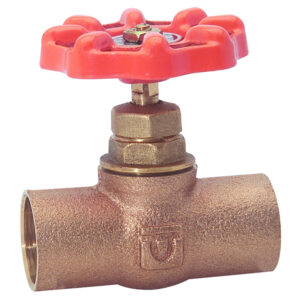 765.19 Válvula de globo soldable, compacta de bronce de 3/4"