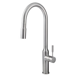9495.9INOX Monomando para cocina con nariz flexible y 2 funciones INOX
