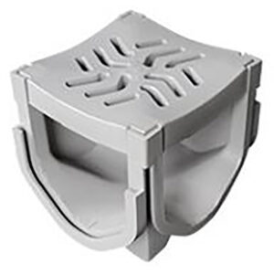 CX1C Conector de 4 entradas con rejilla y tapas para coladera plástica exterior