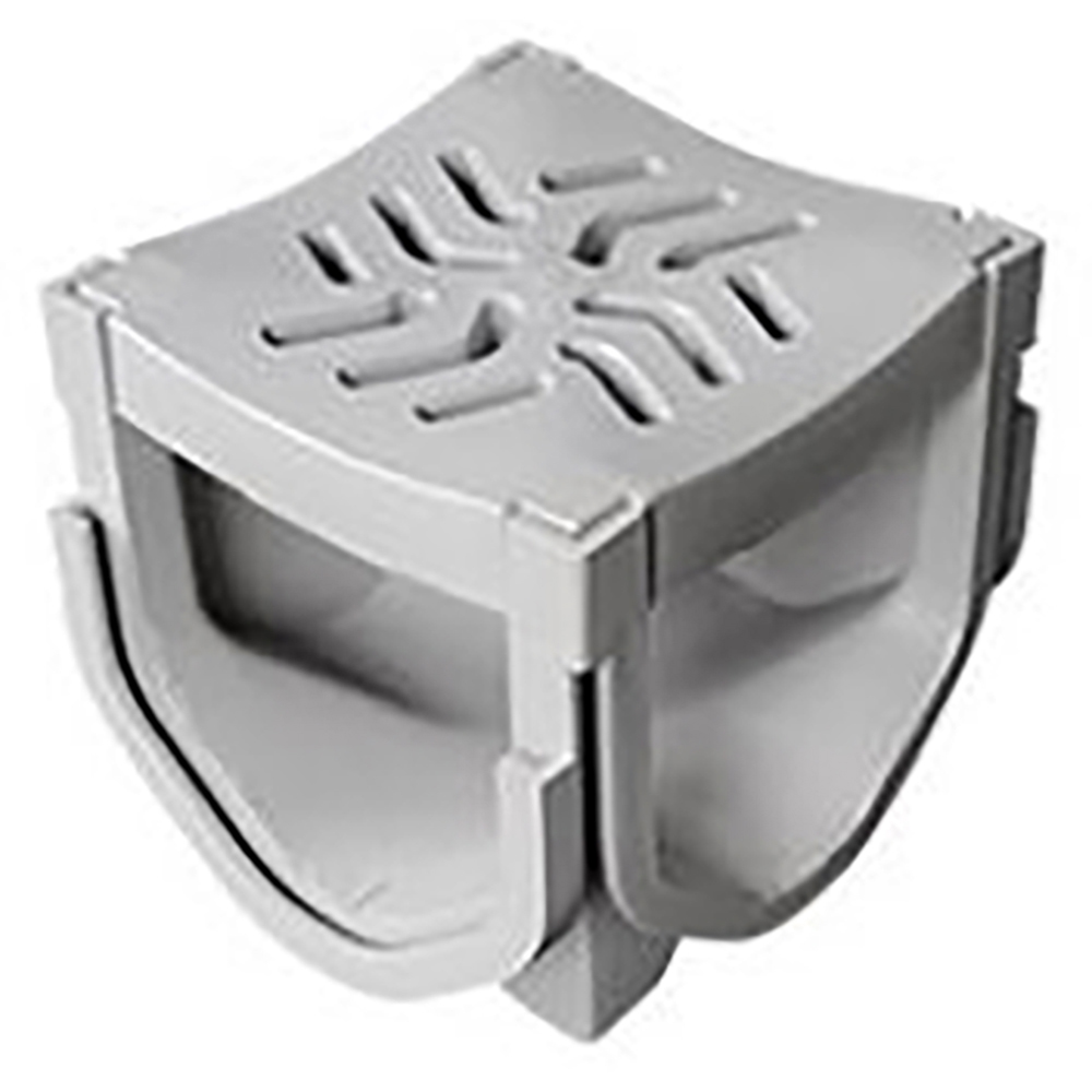 CX1C Conector de 4 entradas con rejilla y tapas para coladera plástica exterior