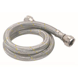 GLLL-100 Manguera para gas, con tramado de aluminio de 100 cm