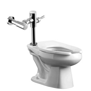 KWC8509 Taza con fluxómetro expuesto ecológico de palanca