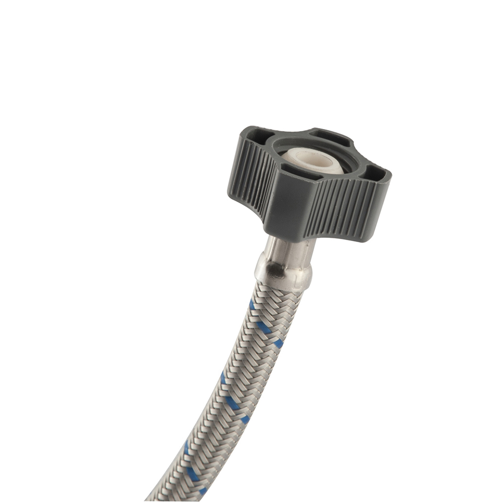 LVPP-55 Manguera para fregadero, tramado de nylon y tuercas plásticas de 55 cm