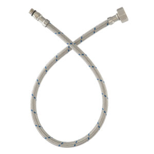 MALL-60 Manguera para monomando, tramado de acero inoxidable de 60 cm