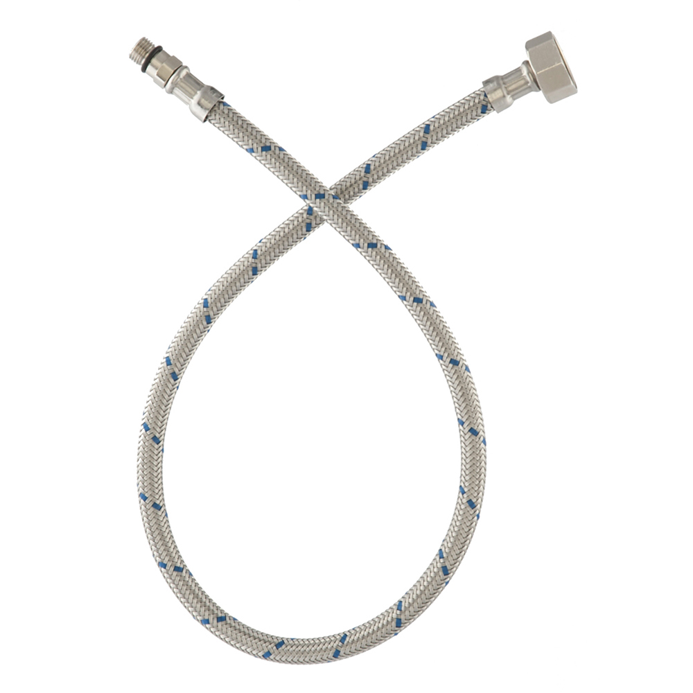 MALL-60 Manguera para monomando, tramado de acero inoxidable de 60 cm