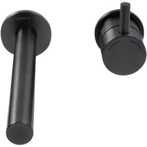 9036inox.2 Monomando a muro para lavabo INOX® Negro
