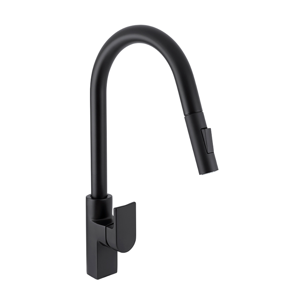 9445JM.2 Monomando para cocina de nariz retráctil y 2 funciones JYM negro